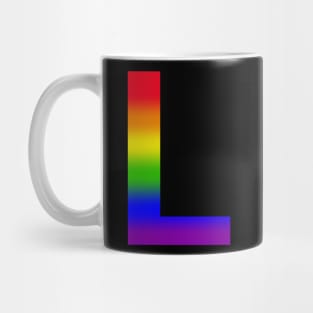 Rainbow Letter L Mug